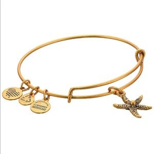 Alex and Ani Starfish Charm Bangle, Gold